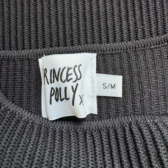 Princess Polly The Gracie Knit Mini Dress in Black - Picture 8 of 9